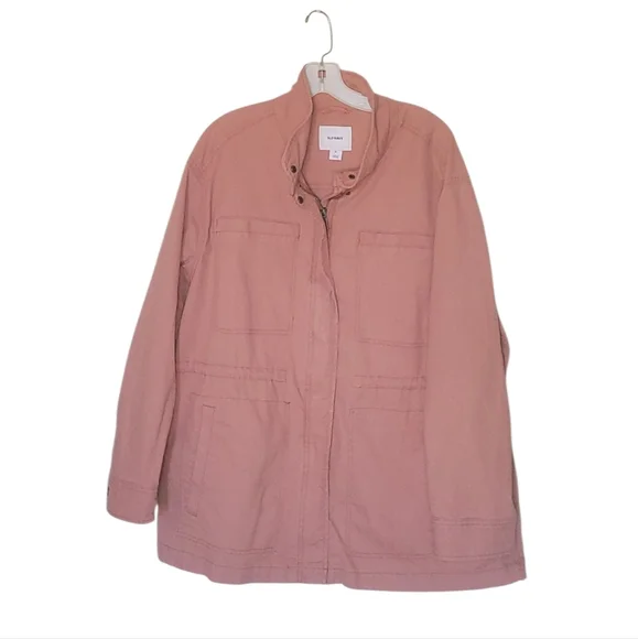 Old Navy Plus Sized Women's Pink Utility Jacket Size XXL - Picture 2 of 3